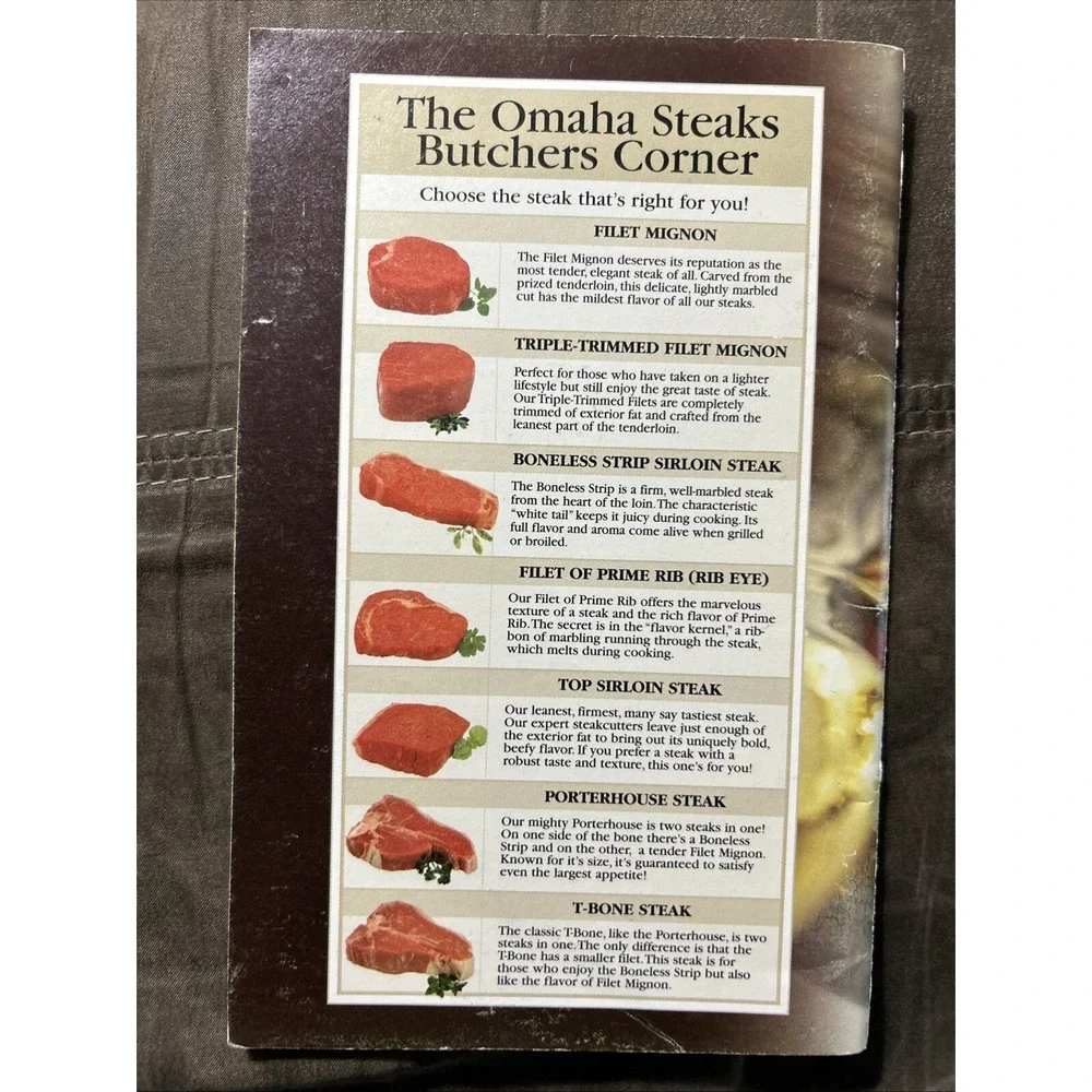 Omaha Steaks Good Life Guide & Cookbook‎ 1999-2000 Edition